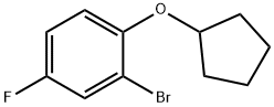 2-bromo-1-(cyclopentyloxy)-4-fluorobenzene Structural