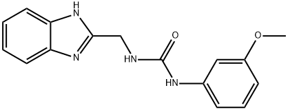 Urea, N-(1H-benzimidazol-2-ylmethyl)-N'-(3-methoxyphenyl)- Structural