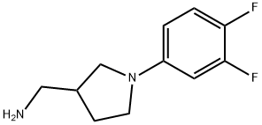 [1-(3,4-difluorophenyl)pyrrolidin-3-yl]methanamine Structural