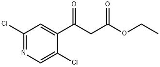 Ethyl 3-(2,5-dichloropyridin-4-yl)-3-oxopropionoate Structural