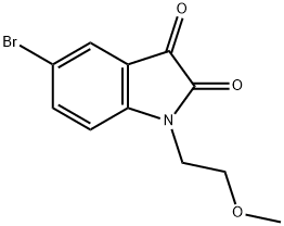 5-bromo-1-(2-methoxyethyl)-2,3-dihydro-1H-indole-2,3-dione