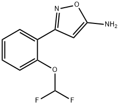 3-[2-(difluoromethoxy)phenyl]-1,2-oxazol-5-amine