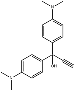 1,1-Bis[4-(dimethylamino)phenyl]-2-propyn-1-ol Structural