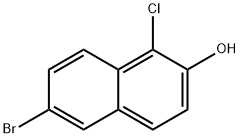 6-Bromo-1-chloro-2-naphthol Structural