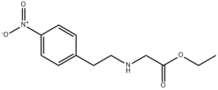 Glycine, N-[2-(4-nitrophenyl)ethyl]-, ethyl ester Structural