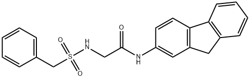 Acetamide, N-9H-fluoren-2-yl-2-[[(phenylmethyl)sulfonyl]amino]- Structural