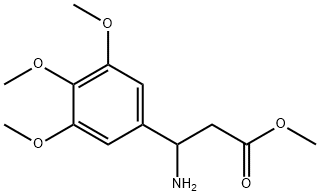 methyl 3-amino-3-(3,4,5-trimethoxyphenyl)propanoate Structural