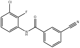 Benzamide, N-(3-chloro-2-fluorophenyl)-3-cyano- Structural