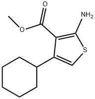 methyl 2-amino-4-cyclohexylthiophene-3-carboxylate Structural