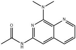 Acetamide, N-[8-(dimethylamino)-1,7-naphthyridin-6-yl]- Structural