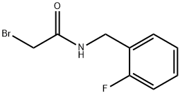 Acetamide, 2-bromo-N-[(2-fluorophenyl)methyl]- Structural