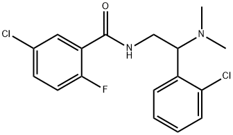 Benzamide, 5-chloro-N-[2-(2-chlorophenyl)-2-(dimethylamino)ethyl]-2-fluoro- Structural