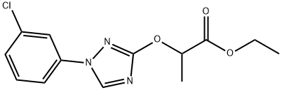 Propanoicacid,2-[[1-(3-chlorophenyl)-1H-1,2,4-triazol-3-yl]oxy]-,ethylester Structural