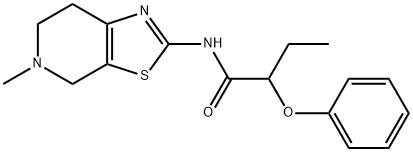 Butanamide, 2-phenoxy-N-(4,5,6,7-tetrahydro-5-methylthiazolo[5,4-c]pyridin-2-yl)- Structural