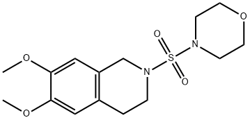 Isoquinoline, 1,2,3,4-tetrahydro-6,7-dimethoxy-2-(4-morpholinylsulfonyl)- Structural
