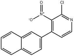 Pyridine, 2-chloro-4-(2-naphthalenyl)-3-nitro- Structural