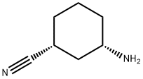 Cyclohexanecarbonitrile, 3-amino-, (1R,3S)- Structural