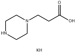 potassium 3-piperazin-1-ylpropanoate Structural