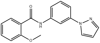 Benzamide, 2-methoxy-N-[3-(1H-pyrazol-1-yl)phenyl]- Structural
