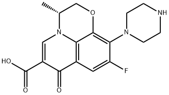 (R)-9-fluoro-3-methyl-7-oxo-10-(piperazin-1-yl)-2,3-dihydro-7H-[1,4]oxazino[2,3,4-ij]quinoline-6-carboxylic acid hydrochloride Structural