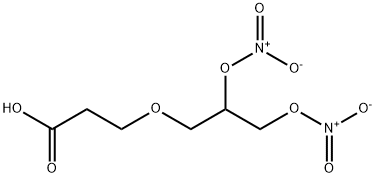 Propanoic acid, 3-[2,3-bis(nitrooxy)propoxy]- Structural