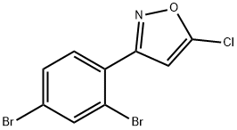 Isoxazole, 5-chloro-3-(2,4-dibromophenyl)- Structural