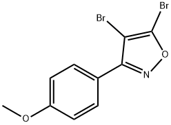 Isoxazole, 4,5-dibromo-3-(4-methoxyphenyl)- Structural