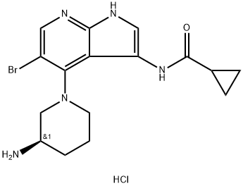 (R)-N-(4-(3-aminopiperidin-1-yl)-5-bromo-1H-pyrrolo[2,3-b]pyridin-3-yl)cyclopropanecarboxamide