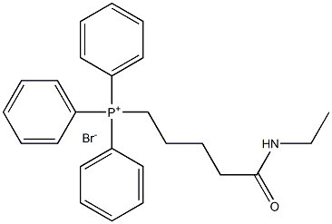 (5-(ethylamino)-5-oxopentyl)triphenylphosphonium bromide Structural