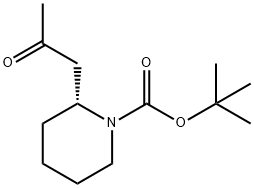 tert-butyl (2R)-2-(2-oxopropyl)piperidine-1-carboxylate Structural