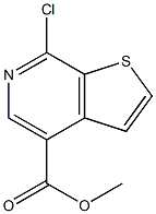 methyl 7-chlorothieno[2,3-c]pyridine-4-carboxylate Structural