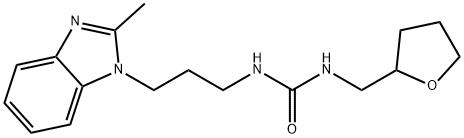 Urea, N-[3-(2-methyl-1H-benzimidazol-1-yl)propyl]-N'-[(tetrahydro-2-furanyl)methyl]- Structural