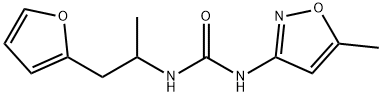 Urea, N-[2-(2-furanyl)-1-methylethyl]-N'-(5-methyl-3-isoxazolyl)- Structural