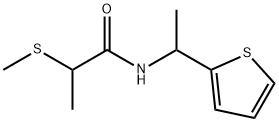 Propanamide, 2-(methylthio)-N-[1-(2-thienyl)ethyl]- Structural