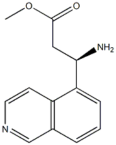 METHYL (3R)-3-AMINO-3-(5-ISOQUINOLYL)PROPANOATE Structural