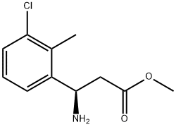 METHYL (3R)-3-AMINO-3-(3-CHLORO-2-METHYLPHENYL)PROPANOATE