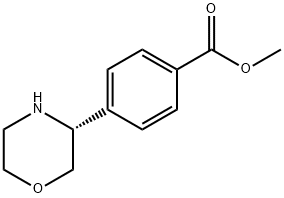 METHYL 4-((3R)MORPHOLIN-3-YL)BENZOATE Structural