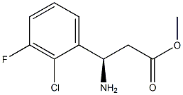 METHYL (3R)-3-AMINO-3-(2-CHLORO-3-FLUOROPHENYL)PROPANOATE Structural