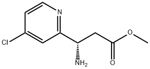 METHYL (3S)-3-AMINO-3-(4-CHLORO(2-PYRIDYL))PROPANOATE Structural