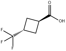 trans-3-(trifluoromethyl)cyclobutane-1-carboxylic acid Structural
