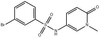Benzenesulfonamide, 3-bromo-N-(1,6-dihydro-1-methyl-6-oxo-3-pyridinyl)- Structural