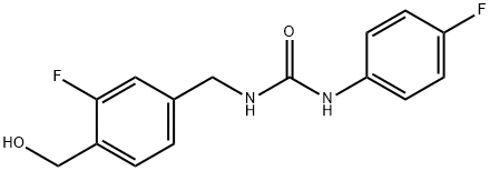 Urea, N-[[3-fluoro-4-(hydroxymethyl)phenyl]methyl]-N'-(4-fluorophenyl)- Structural