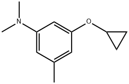 Benzenamine, 3-(cyclopropyloxy)-N,N,5-trimethyl- Structural