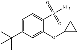 Benzenesulfonamide, 2-(cyclopropyloxy)-4-(1,1-dimethylethyl)- Structural