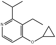 Pyridine, 4-(cyclopropyloxy)-3-ethyl-2-(1-methylethyl)- Structural