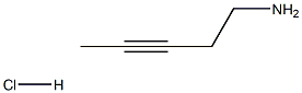 pent-3-yn-1-amine hydrochloride Structural