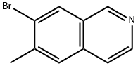 7-bromo-6-methylisoquinoline Structural