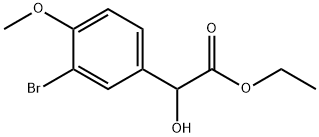 ethyl 2-(3-bromo-4-methoxyphenyl)-2-hydroxyacetate Structural