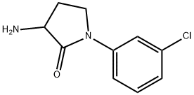 3-amino-1-(3-chlorophenyl)pyrrolidin-2-one Structural