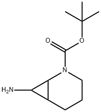 tert-butyl 7-amino-5-azabicyclo[4.1.0]heptane-5-carboxylate Structural